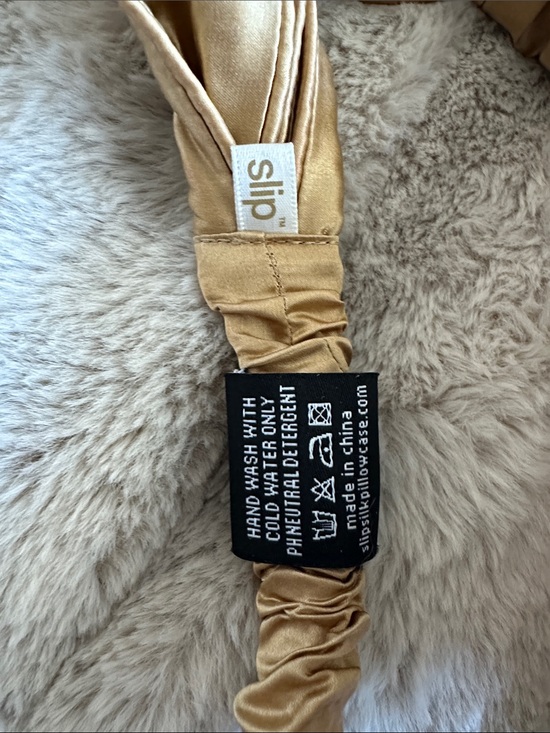 Slip Pure Silk Twist Headband Gold main image 2